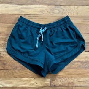 Lululemon Make a Move Shorts 10 Running Athletic Lined Deep Green 3”